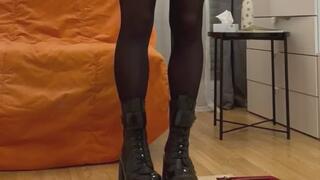 Cruel train set crushed in Dr Martens