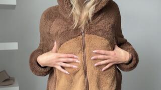 Fluffy Bear Onesie JOI