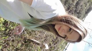 Sophie Selfie Clip Trampling Her Slave Outside On Grass In Boots
