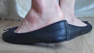 Well Worn Ballet Flats Heel Pop & Worship