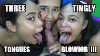 TONGUE FETISH BLOWJOB 251025BI3 VIOLET + JUDY + SARAI THREE TINGLY TONGUES MAKE TRICKS WHILE SUCKING COCK (COMPLETE) + FREE SURPRISE SHOW (LOWDEF SD MP4 VERSION)