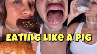 Eating and drinking so close