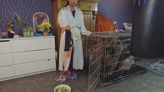 feeding My hubby bitch