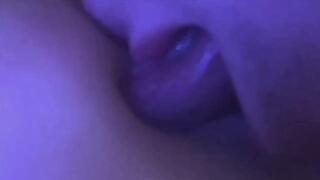 Close-Up Belly Ring Licking