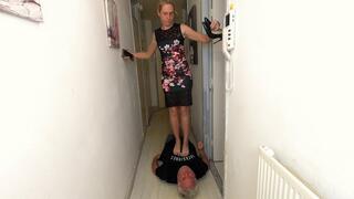 Danielle Trampling Bare Foot & Heels