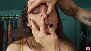 NOSE PINCH PLEASURE: Miss Ash Clamps and Pinches Mila's Nose Until She Sniffles (1080p)