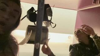 Public toilet voyeurism SARAH & ANGIE wmv