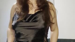 Classy smoking close to the cam & striptease