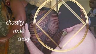 Chastity hubby’s date night treat
