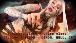 Punished sinner, sharp claws - GELDING EDITION : DEMON, HELL, CBT