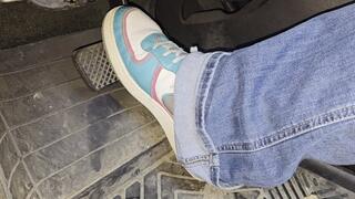 Driving to work in Nike air