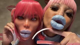 RubyDollLipz's Lipstick #7+Soft Sex Doll Head Kisses