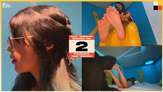 18 YO OTAKU MEXICAN BEAUTY GETS HER FEET LICKED AND TOES SUCKED - FOOT WORSHIP SESSION VOL 2 - MAYA - ACT I & II - STANDARD - 720P