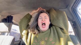 Yawing while nose cleaning m4