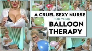 Sexy, Cruel Nurse treats your BALLOON FETISH - Mocking, teasing, laughing, taunting & POPPING BALLOONS