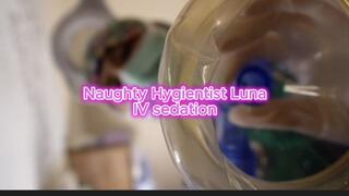 6 min POV Hygienist Luna performs IV Sed. On you due to your a very nervous patient, while under I decided to change into my naughty latex dress and have my way with you and then I eventually wake you back up hehe