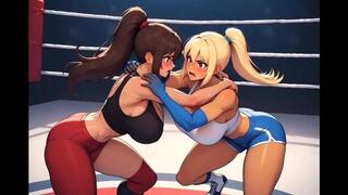 Female Wrestling Confessions #65B: Passion's Grip (Animated)