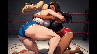 Female Wrestling Confessions #66B: Passion's Hold (Animated)