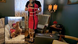 Classic Damsel Struggle-Fest for 1960s Air Hostess from PanAm California, Catherine Sterling, in this Custom Video! WMV DVD file version