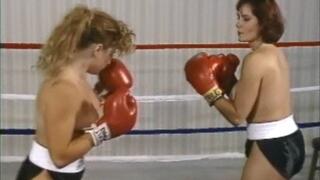 A Classic Bare Breasted Kick Ass Boxing To A KO Blake Mitchell Vs Sherri