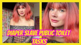 Diaper Slave Public Toilet Humiliation Tasks