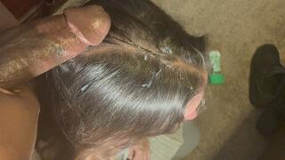 Mature Lady Handjob and Hairjob