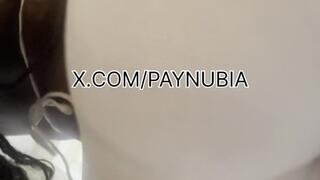 Ebony Big Booty Fart Tease in Tight White Panties Slow Motion Gas