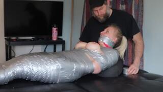 MILF MUMMY Failed Bondage Escape Challenge with Tickling mp4HD