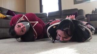 Gina Rae and Courtney Michaels-Rope bondage bet