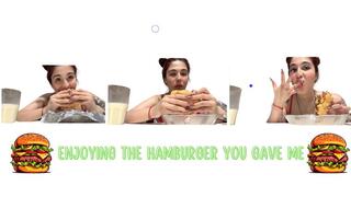 Still enjoying that hamburger you gave me