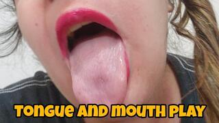 Tongue and Mouth Fetish Play with Pink Lips – Close-Up Lip Fetish, Wet Tongue Tease, Slow Mouth Movements and Seductive Expressions