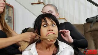 Sahrye - Lady Burglars Bind Me With My Own Pantyhose! (WMV Format)