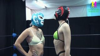 Litte Kitty vs Nelly - Female Topless Erotic Pro Wrestling Fight - CTW021