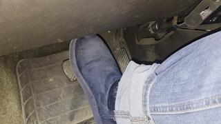 Going home in mini blue uggs