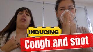 Inducing severe coughing, snot, and sneezing with smoke, Alesia and Grecia
