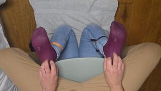 Trapped under the chair!!