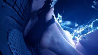 Black Wedge Flip Flop & Barefoot