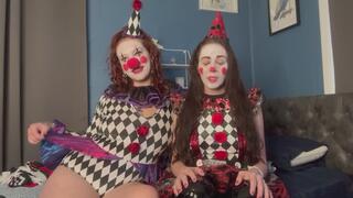 SluttySarah in Two Hot Clowns JOI (ft Ani Rose) for real this time, sorry