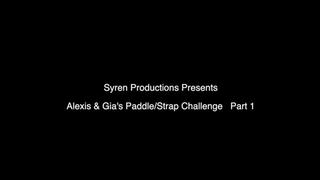 Alexis And Gia's Strap & Paddle Challenge Part 1 (1080p)