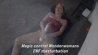 Wonder womans Magic control Pantyhose Masturbation ENF 1