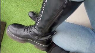 spit on my cute Dockers Boots