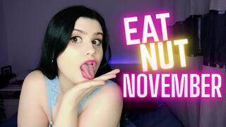 Eat Nut November 2025 (TOPLESS, CEI, JOI, Cum Countdown, Ass, Tit & Body Worship, FemDom POV)
