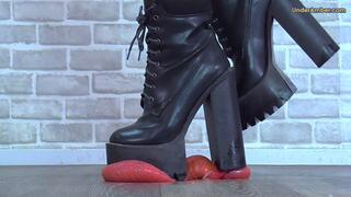 Ballbusting Boots Vol 5: Mincing Your Cock & Balls Under My MONSTER Cleated Boots - D61 Bug Cam