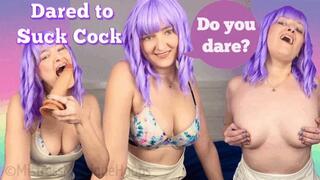 Dared To Suck Cock - You think blowjobs look easy, so she says prove it! - Make Me Bi, Bisexual Encouragement, Bi-Sexual, Femdom POV, Female Domination, Queer, Gay with Mistress Mystique Hoops - MP4