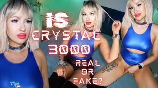 Is Crystal 3000 Real Or Fake? An in depth look at a fembot who absolutely refuses to admit she's AI.