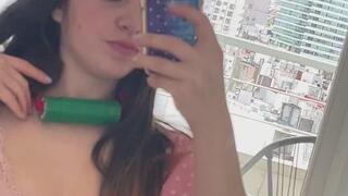 Nezuko from Demon Slayer fucks Monster Dildo