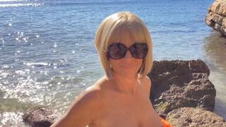 “Buoyant, Bare, and Loving it!” Inflatable fun!