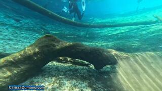 Cat Woman returns to Carissa form and snorkels the dark tree limb forest