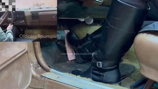 I put my knee high leather boots on today and REVVED THIS BUICK!