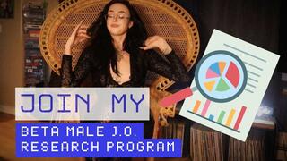 Join My beta male Jerk Off Research Program (For Real)